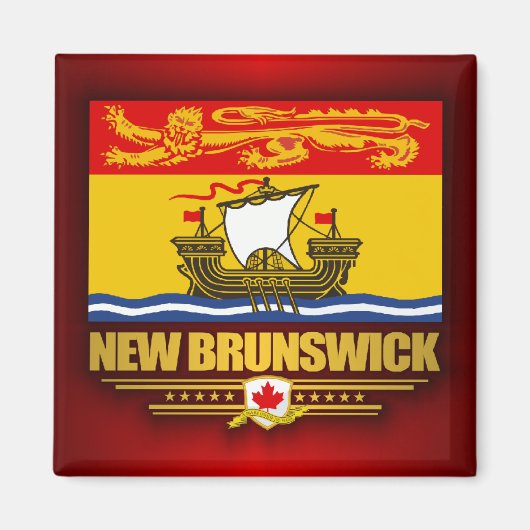 New Brunswick Flag Magneet (Voorkant)
