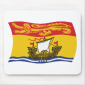 New Brunswick Flag Mousepad Muismat (Voorkant)
