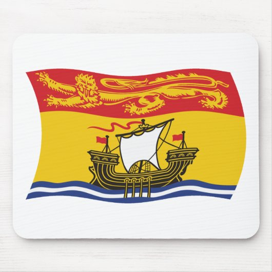 New Brunswick Flag Mousepad Muismat (Voorkant)