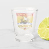 New Brunswick Flag Shot Glas (Achterkant)