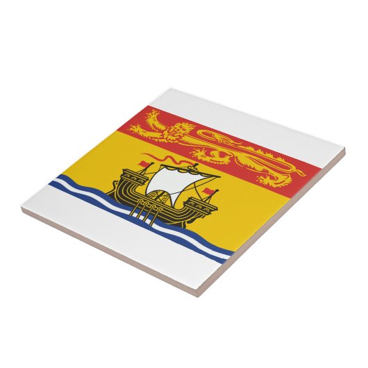 New Brunswick Flag Tegeltje (Zijkant)