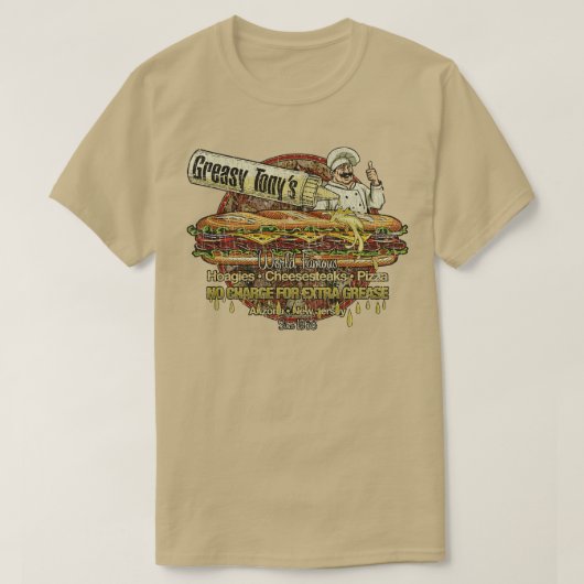 New Brunswick Greasy Tonys 1968 T-shirt (Design voorkant)