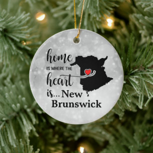 New Brunswick Home is waar het hart is Keramisch Ornament