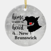 New Brunswick Home is waar het hart is Keramisch Ornament (Voorkant)