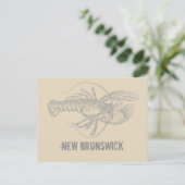 New Brunswick Lobster Briefkaart (Staand voorkant)