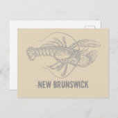 New Brunswick Lobster Briefkaart (Voorkant / Achterkant)