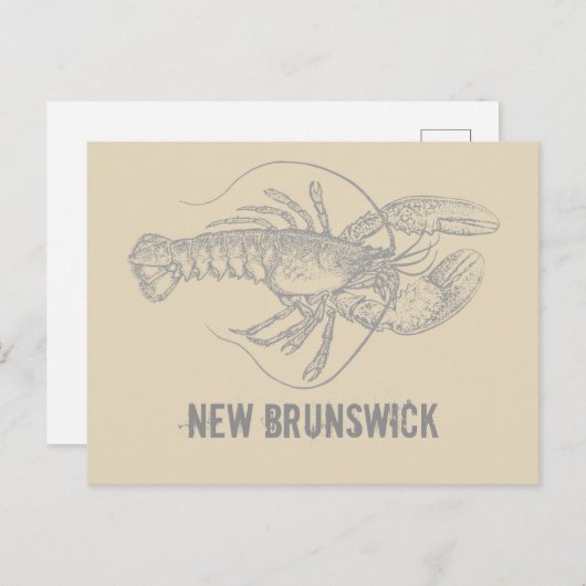 New Brunswick Lobster Briefkaart (Voorkant / Achterkant)