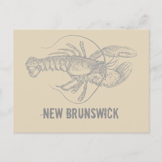 New Brunswick Lobster Briefkaart (Voorkant)