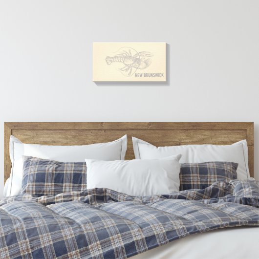 New Brunswick Lobster Canvas Afdruk (Insitu (Slaapkamer))