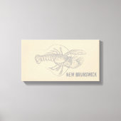 New Brunswick Lobster Canvas Afdruk (Voorkant)