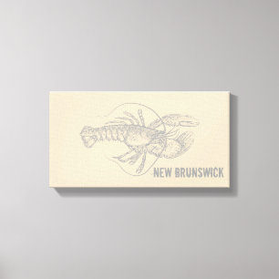 New Brunswick Lobster Canvas Afdruk