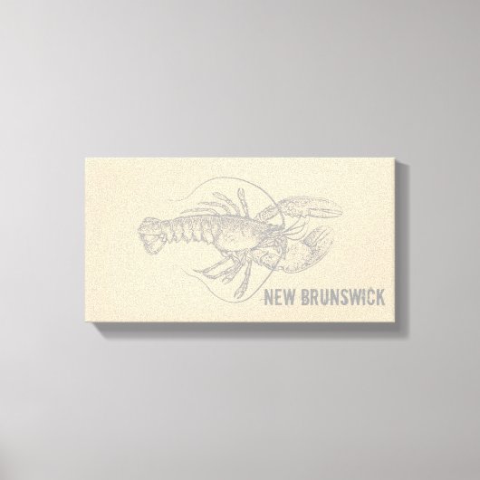 New Brunswick Lobster Canvas Afdruk (Voorkant)