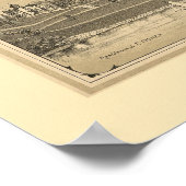 New Brunswick, NJ Panoramic Map - 1880 Poster (Hoek)