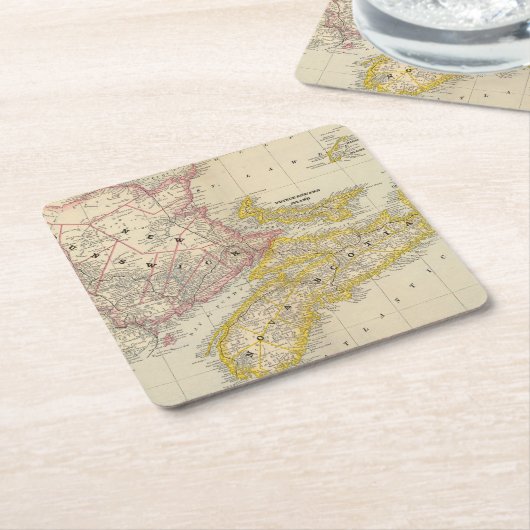 New Brunswick, Nova Scotia Kartonnen Onderzetters (Schuin)