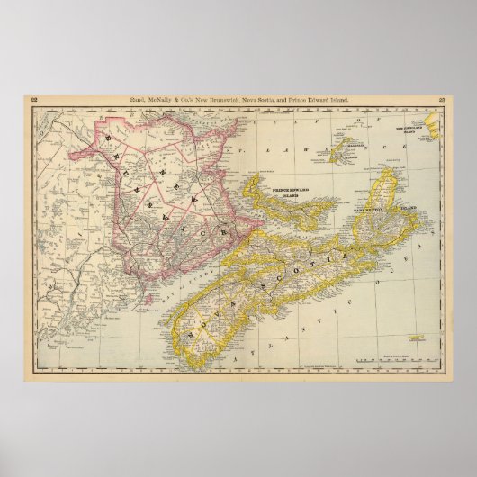 New Brunswick Nova Scotia Poster (Voorkant)