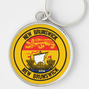 New Brunswick Round Emblem Sleutelhanger
