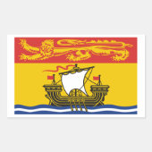 New Brunswick Vlaggen Grafisch Rechthoekige Sticker (Voorkant)