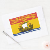 New Brunswick Vlaggen Grafisch Rechthoekige Sticker (Envelop)