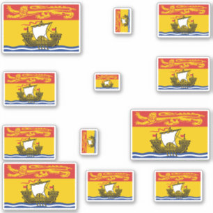 New Brunswick Vlaggen Grafisch Sticker