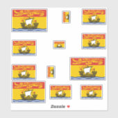 New Brunswick Vlaggen Grafisch Sticker (Vel)