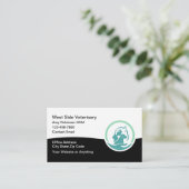 New Budget Veterinary Appointment Business Cards Visitekaartje (Staand voorkant)