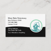 New Budget Veterinary Appointment Business Cards Visitekaartje (Voorkant)