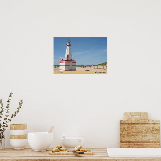 New Buffalo Lighthouse - Michigan Poster (Keuken)