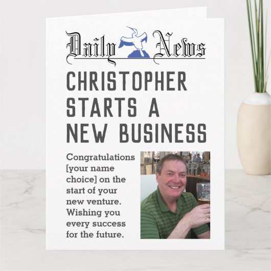 New Business - Starting New Business Card Kaart (Voorkant)