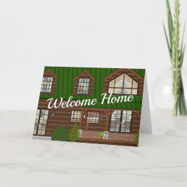 New Cabin House Warming Bedankkaart