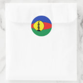 New Caledonia Fisheye Flag Sticker (Tas)