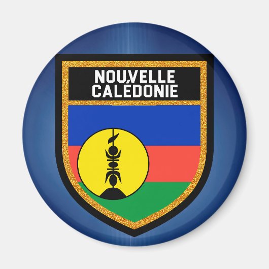 New Caledonia Flag Magneet (Voorkant)