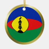 New Caledonia Flag Ornament (Voorkant)
