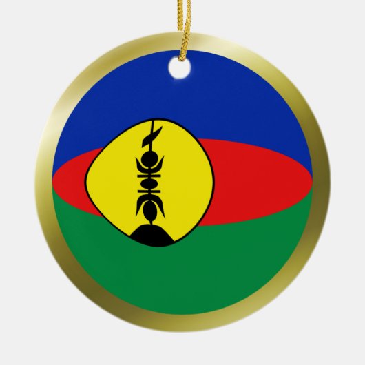 New Caledonia Flag Ornament (Voorkant)