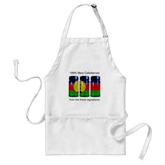 New Caledonia Flag Spice Jars Apron Standaard Schort (Voorkant)