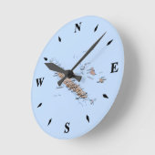 New Caledonia Map Clock Ronde Klok (Hoek)
