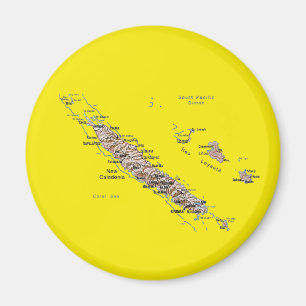 New Caledonia Map Magnet