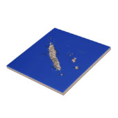 New Caledonia Map Tile Tegeltje (Zijkant)