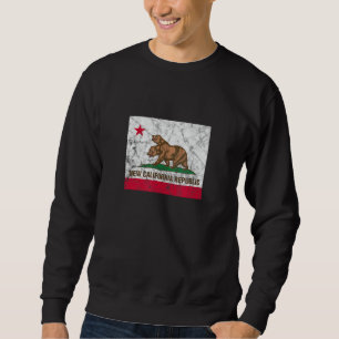 New California Republic NCR State Distressed Flag Trui