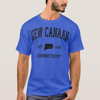New Canaan Connecticut CT  Sports Design bl T-shirt