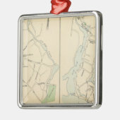 New Canaan, Rowayton Metalen Ornament (Links)