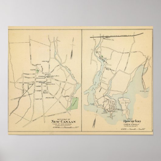 New Canaan, Rowayton Poster (Voorkant)