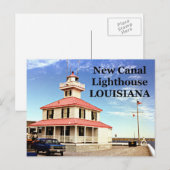 New Canal Lighthouse, Louisiana Briefkaart (Voorkant / Achterkant)