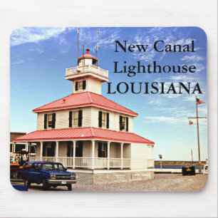 New Canal Lighthouse, Louisiana Mousepad Muismat