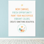 New Canvas Sunrise Afdruk (Insitu (Houten vloer))