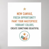 New Canvas Sunrise Poster (Voorkant)