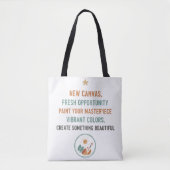 New Canvas Sunrise Tote Bag (Voorkant)