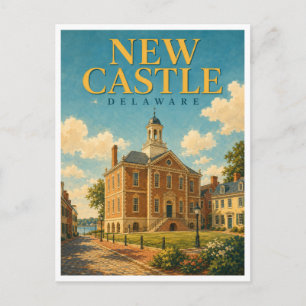 New Castle Delaware Courthouse GeoSaga Briefkaart