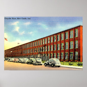 New Castle, Indiana Chrysler Plant Poster