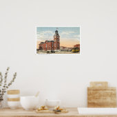 New Castle, Indiana Court House Trolley Poster (Keuken)