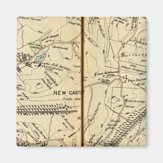 New Castle, New York Magneet (Voorkant)